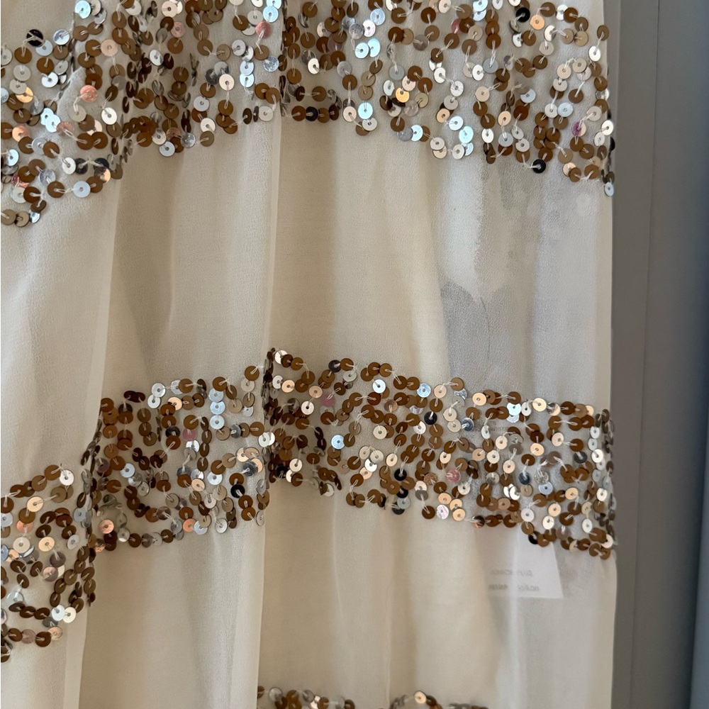 Jessica Simpson Cream and Gold Tank Top - Picture 2 of 6